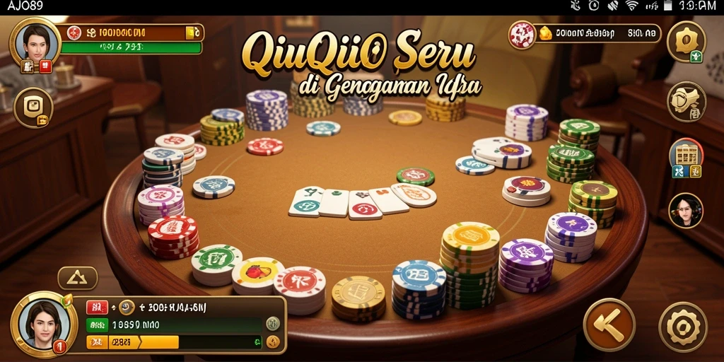 Tampilan gameplay seru dari AJO89 dalam QiuQiu.
