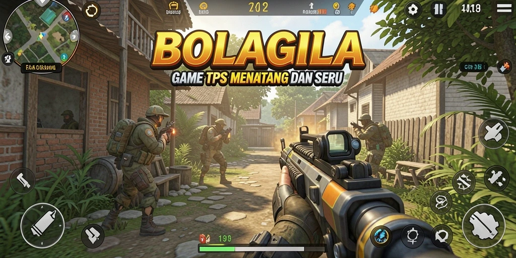 Screenshot gameplay BOLAGILA yang menegangkan dan seru.