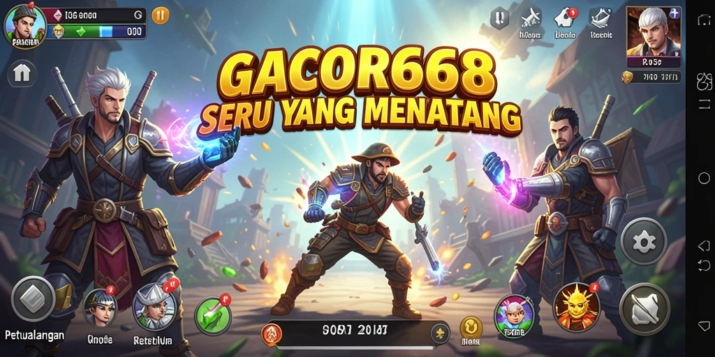 Tampilan gameplay <strong>GACOR668</strong> yang menarik dalam petualangan seru.