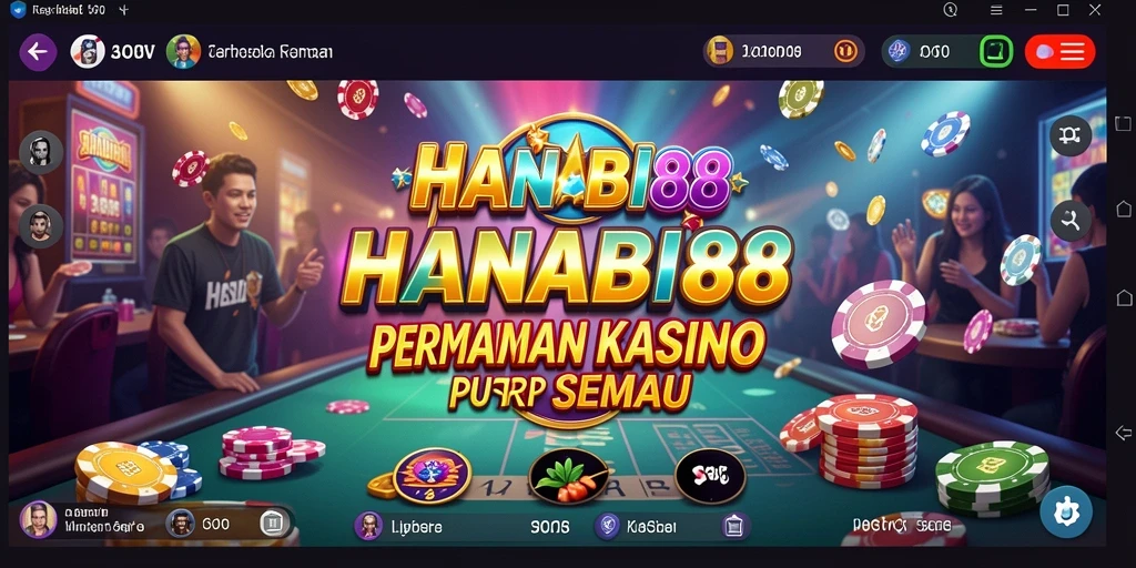 Screenshot utama HANABI88 menampilkan permainan Kasino yang menegangkan.