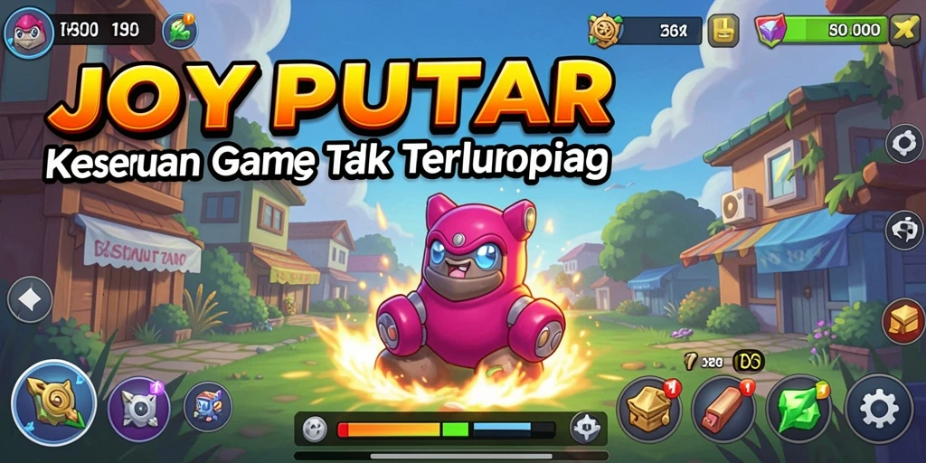 Tampilan gameplay JOYPUTAR yang mengasyikkan dan santai.