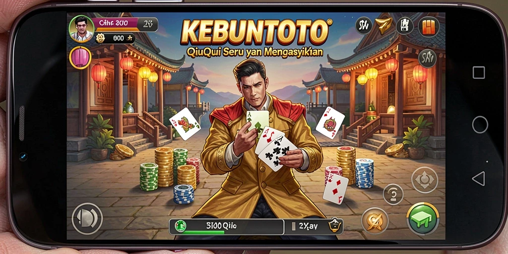 Tampilan gameplay seru QiuQiu di KEBUNTOTO.